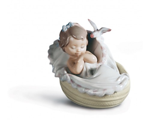 Lladro статуэтка "Девочка и утешительные мечты"